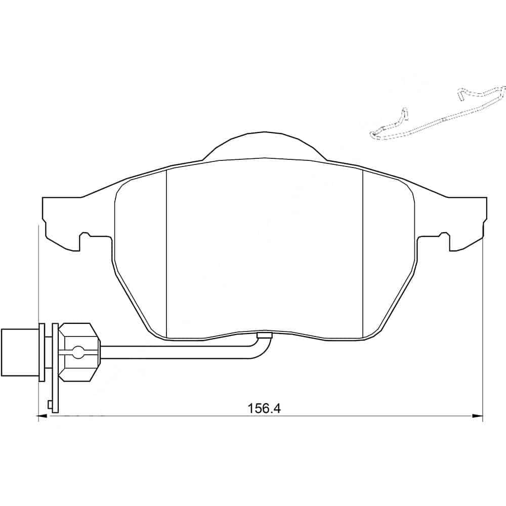KBC Brake Pads (front) for Audi,Volkswagen