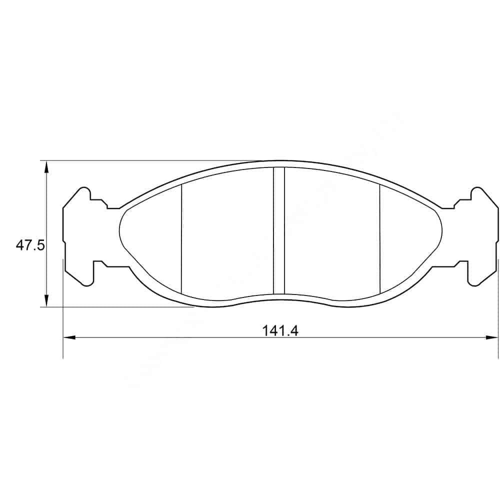 KBC Brake Pads (front) for Peugeot
