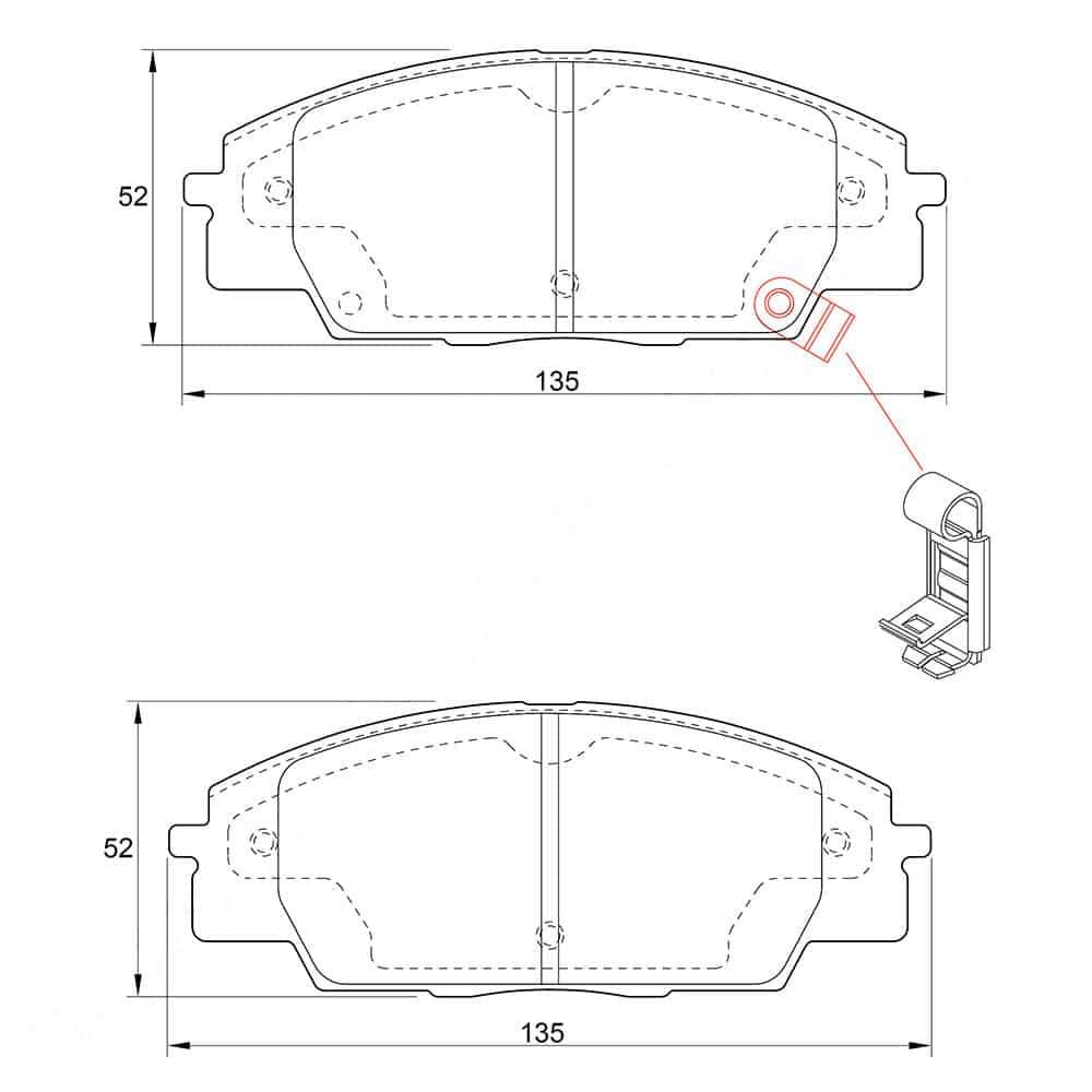 KBC Brake Pads (front) for Honda