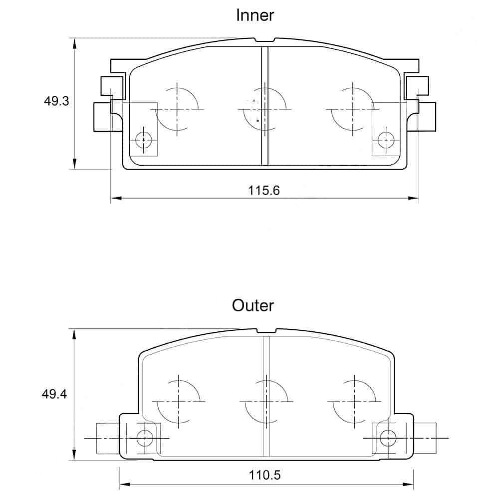 KBC Brake Pads (front) for Isuzu
