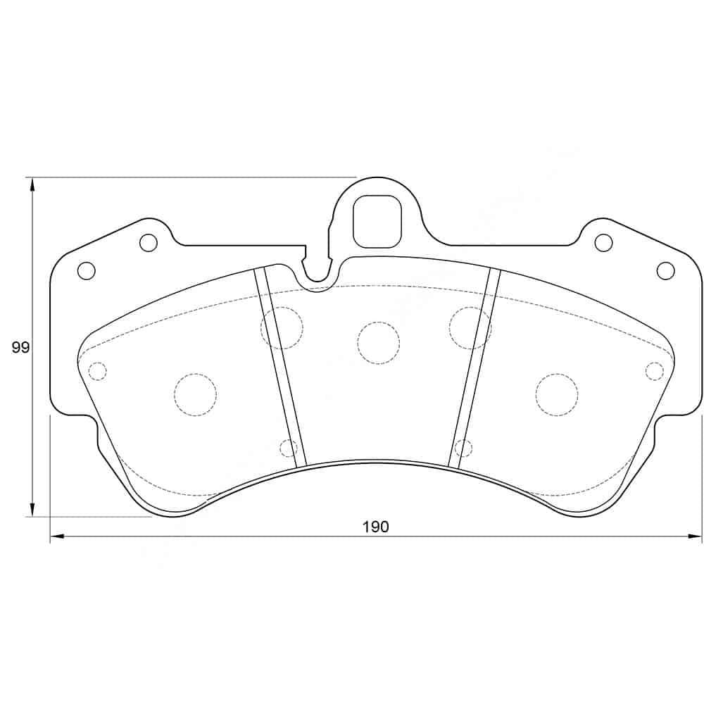 KBC Brake Pads (Front) for VW Touareg