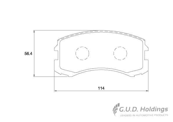 KBC Brake Pads (Front) for Mitsubishi