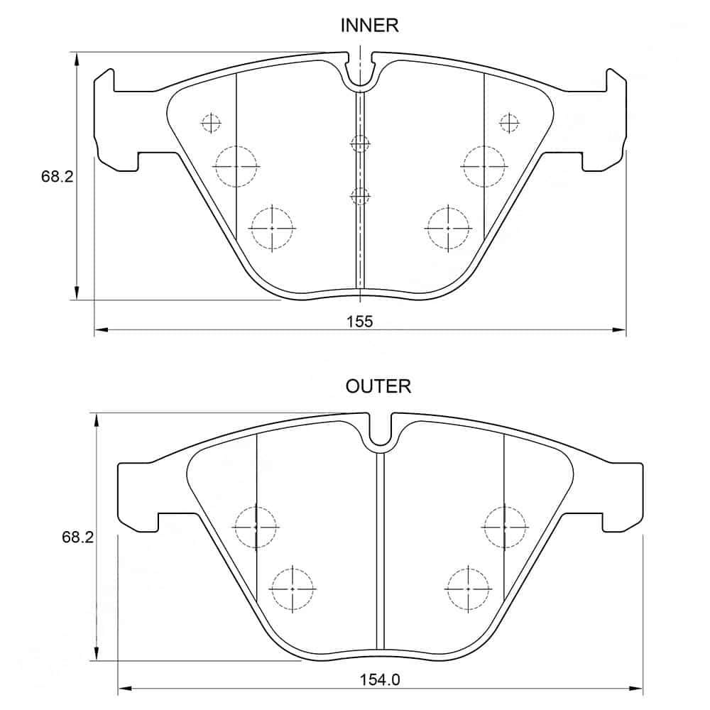 KBC Brake Pads (Front) for BMW