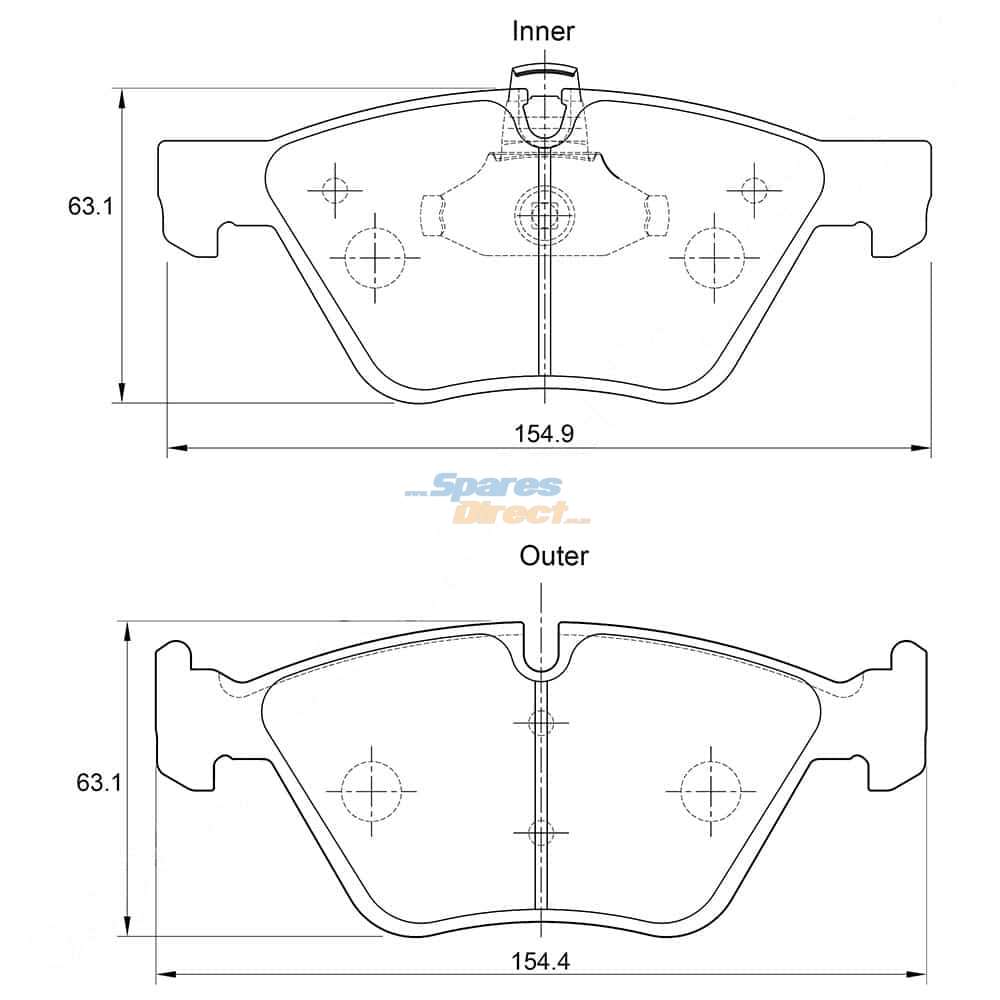 KBC Brake Pads (Front) for BMW