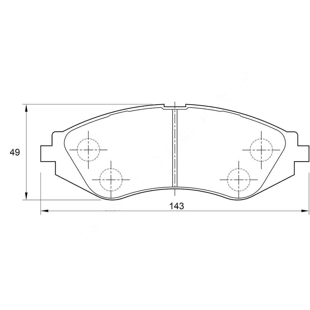 KBC Brake Pads (Front) for Chev