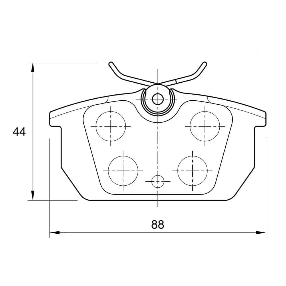 KBC Brake Pads (front) for  Alfa