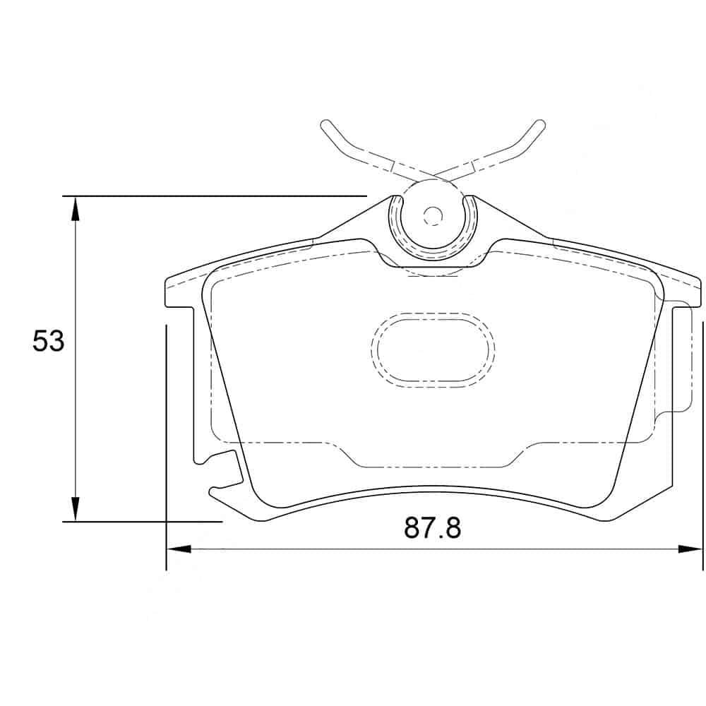 KBC Brake Pads (Rear) for Landrover, Seat, VW