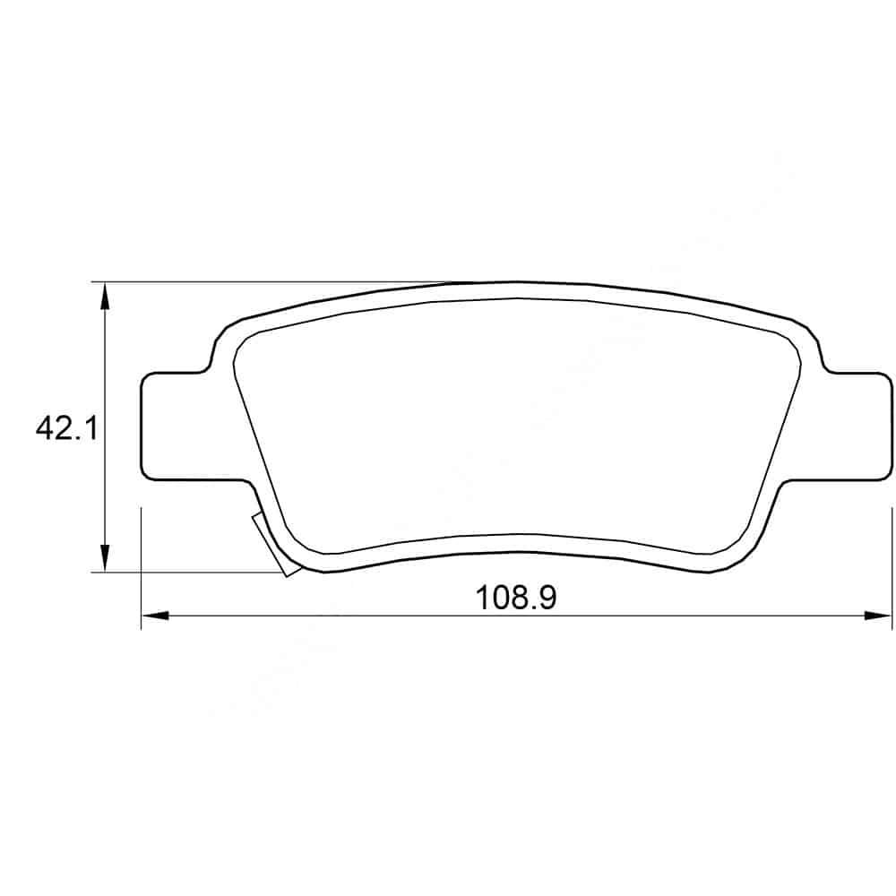 KBC Brake Pads (Rear) for Honda Accord, CR-V