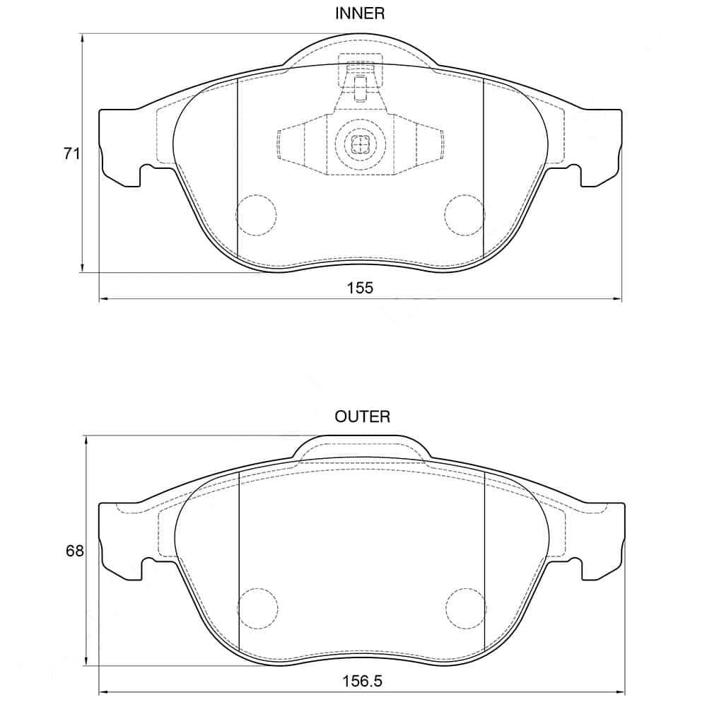 KBC Brake Pads (FRONT) for Renault
