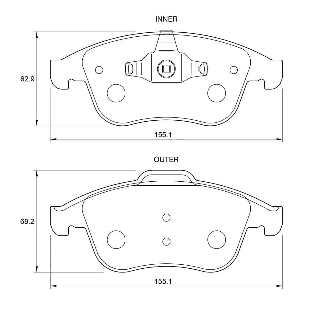 KBC Brake Pads (FRONT) for Renault