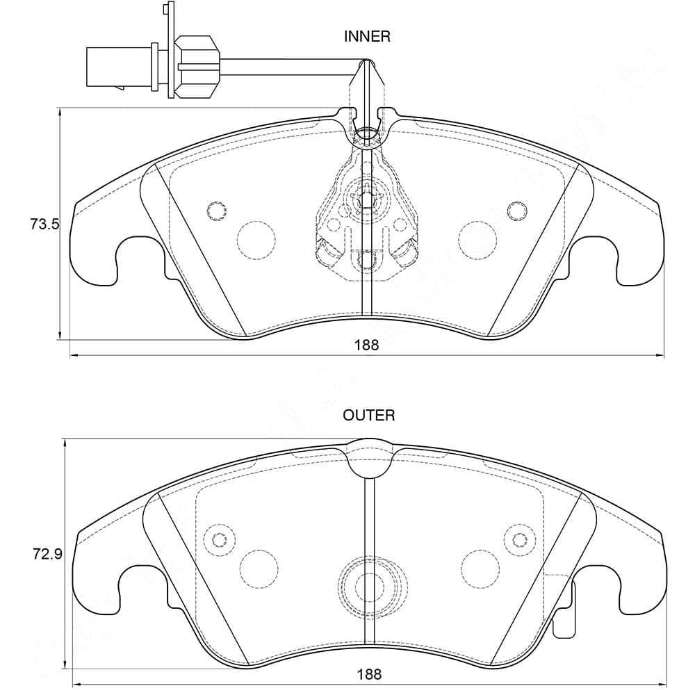 KBC Brake Pads (Front) for Audi