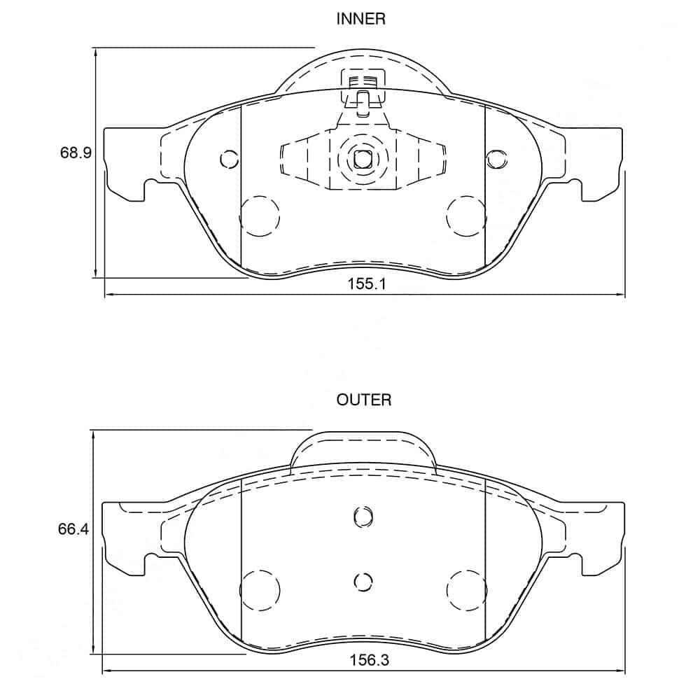 KBC Brake Pads (Front) for Renault