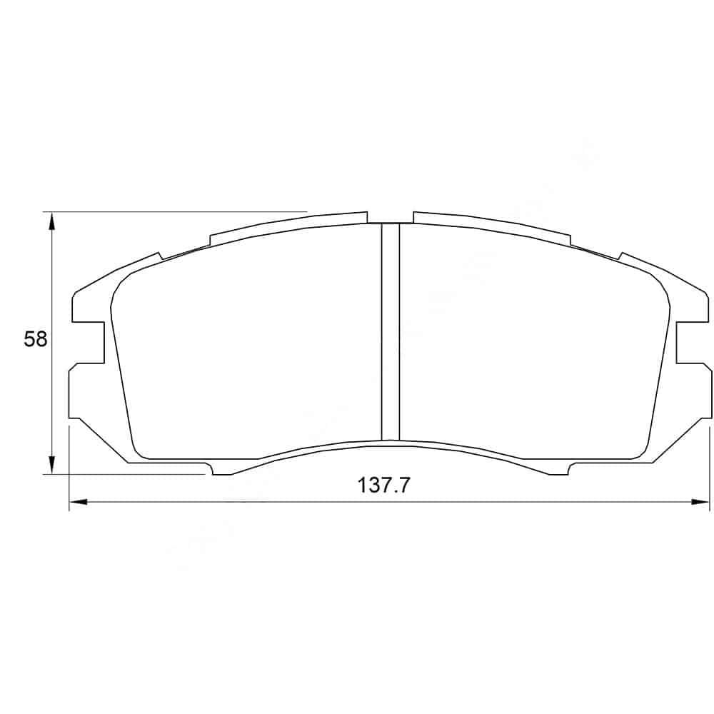 KBC Brake Pads (FRONT) for Subaru