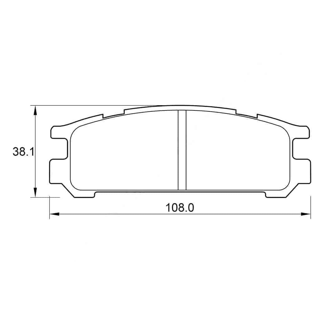 KBC Brake Pads (Rear) for Subaru