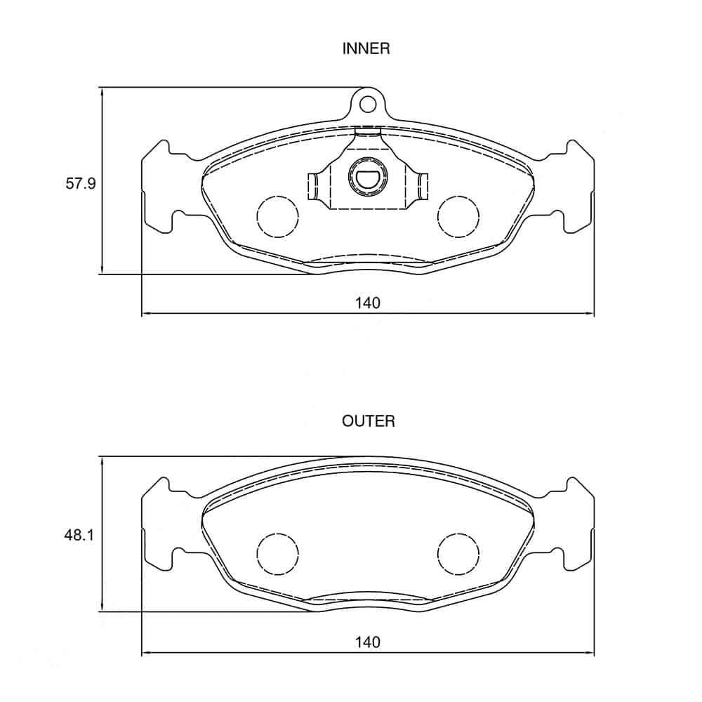 KBC Brake Pads (Front) for Opel