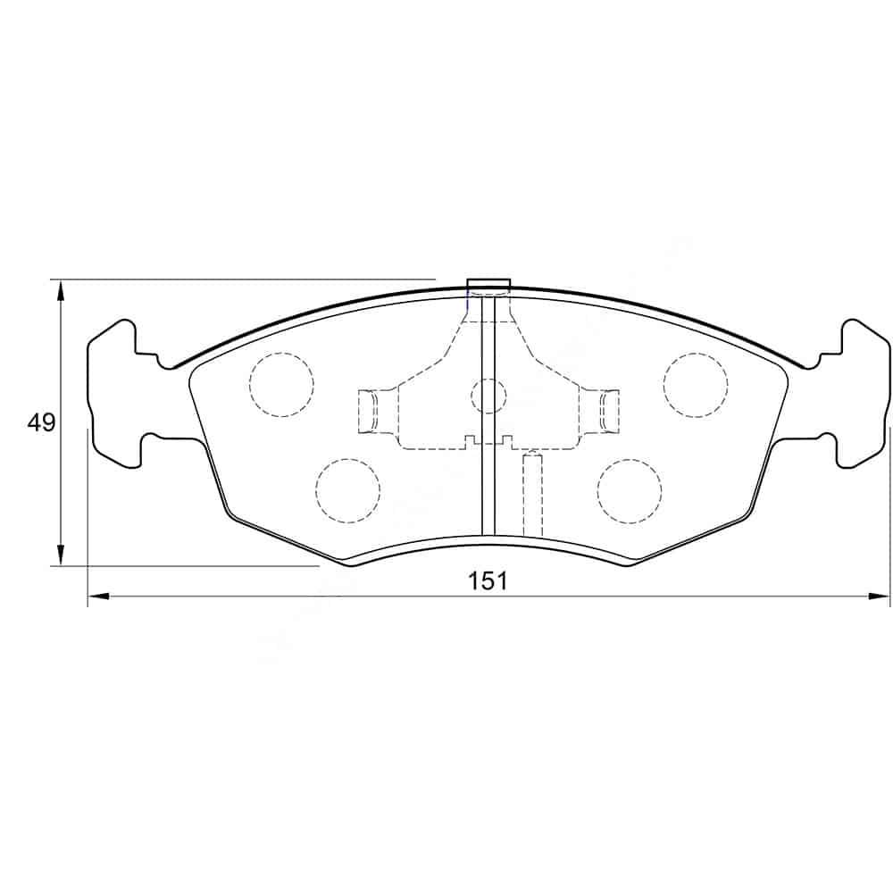 KBC Brake Pads (front) for Ford