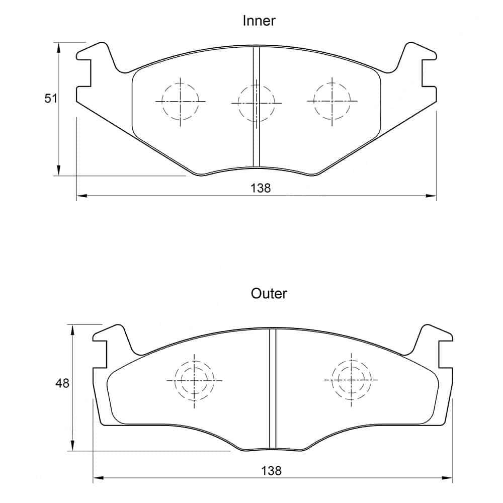 KBC Brake Pads (front) for Volkswagen