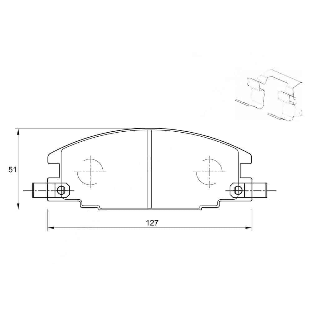KBC Brake Pads (front) for Isuzu