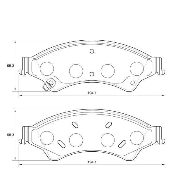 KBC Brake Pads (Front) for Ford Everest, Ranger, Mazda BT-50