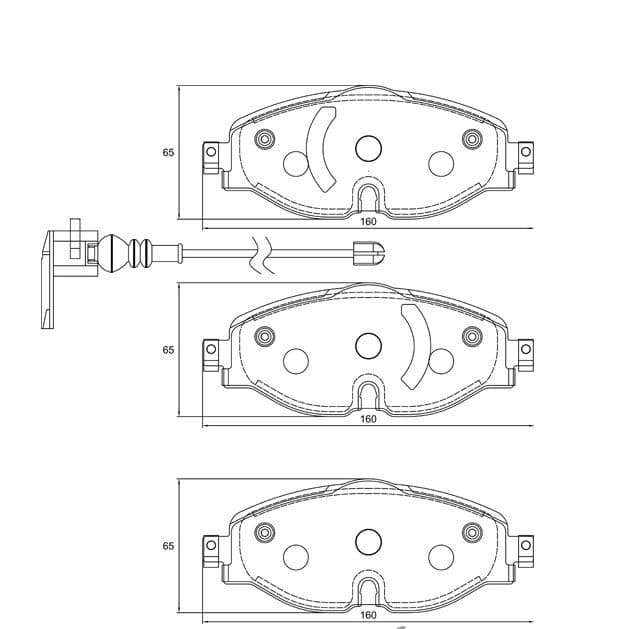 KBC Brake Pads (Front) for Audi, VW