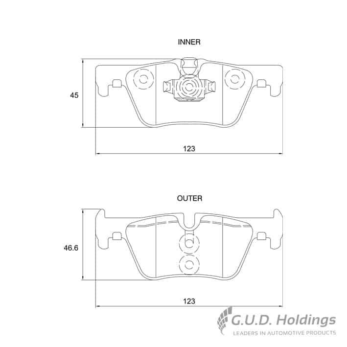 KBC Brake Pads (Rear) for BMW