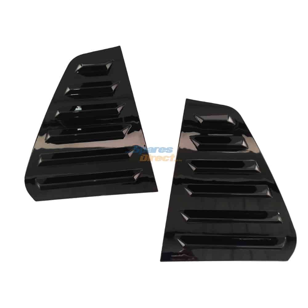 VW Golf 7 Rear Window Louvers Gloss Black SET 13-21