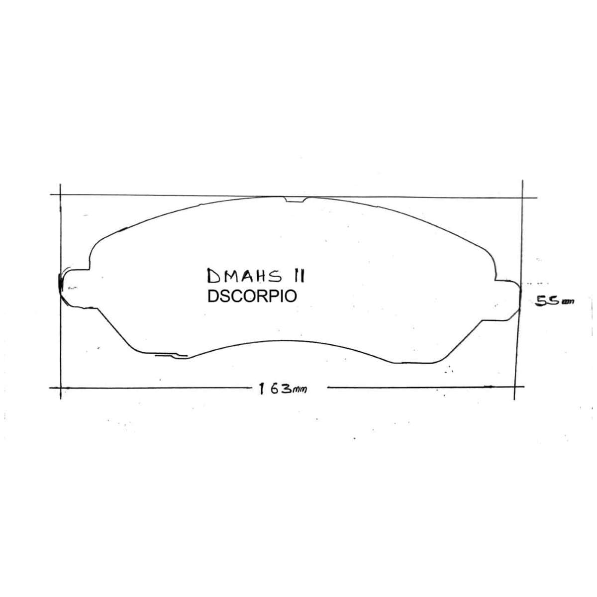KBC Brake Pads (Front) for Mahindra Scorpio / Pik-up / Mhawk (2014+)