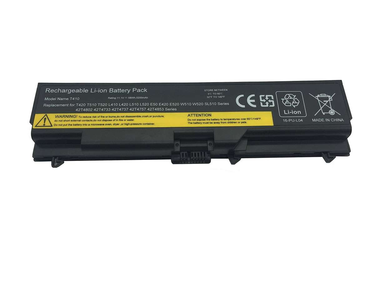 Battery for Lenovo L520,T430,W500,W510,T530, SL510 ( 42T4757,42T4753)