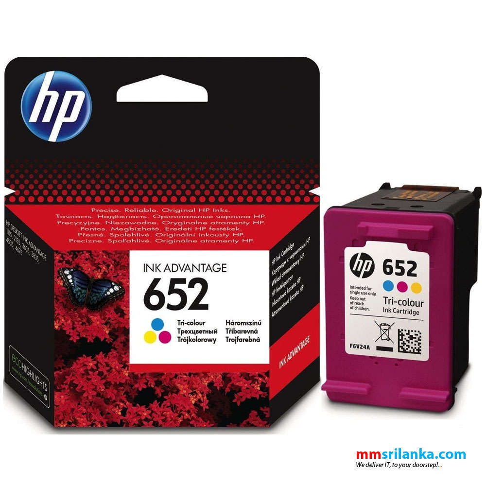 HP 652 Original Tri-Color Ink Cartridge