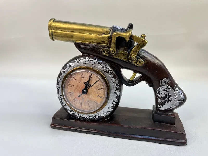 Table Pistol Clock Accessory