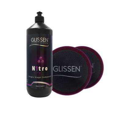 Glissen Nitro Single Stage Compound 1KG (INCL PURPLE COMPOUNDING FOAM 2PK 6")