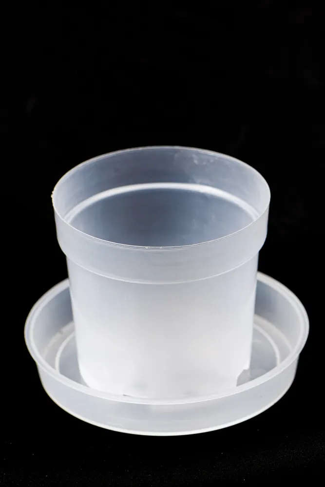Clear pot saucers