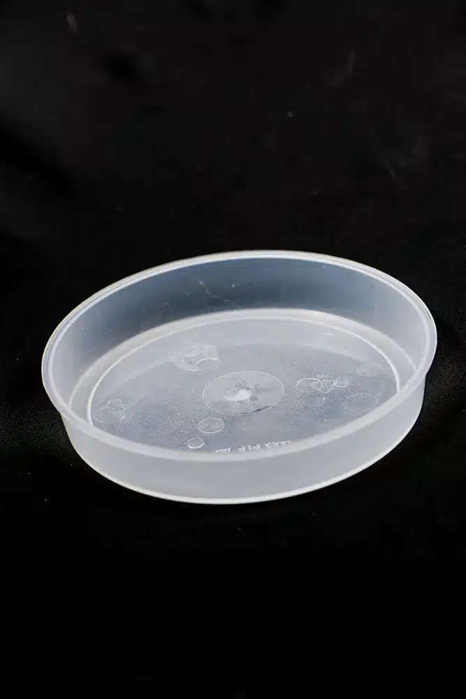 Clear pot saucers