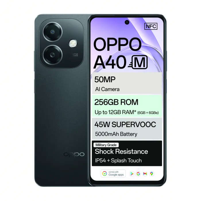 OPPO A40m 256GB Sparkle Black