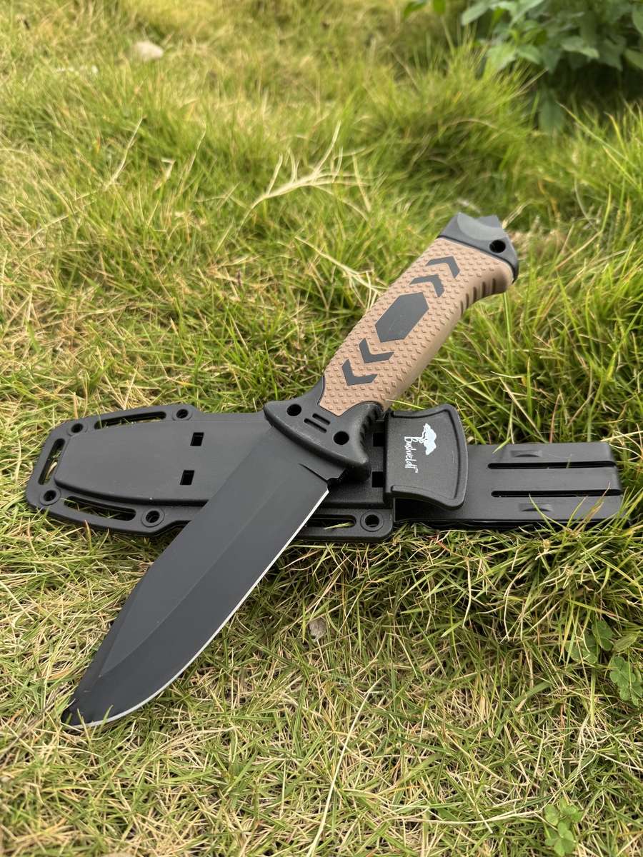 Bushveldt Fixed Blade with Sheath: Khaki