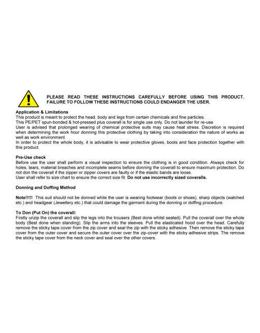 Dromex F318 Nuclear Coverall 2X-Large