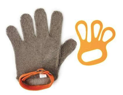 Glove: Chain Mail Wrist Length 5 Finger (L)