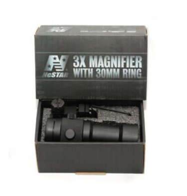 3X Magnifier with 30mm Ring Mount