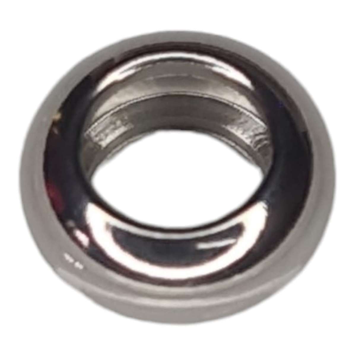 Rondelle bead in stainless steel, 5x10mm