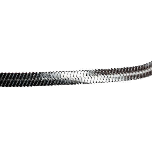 Blade Chain with lobster clasp, Stainless steel, 60cm, 4mm wide