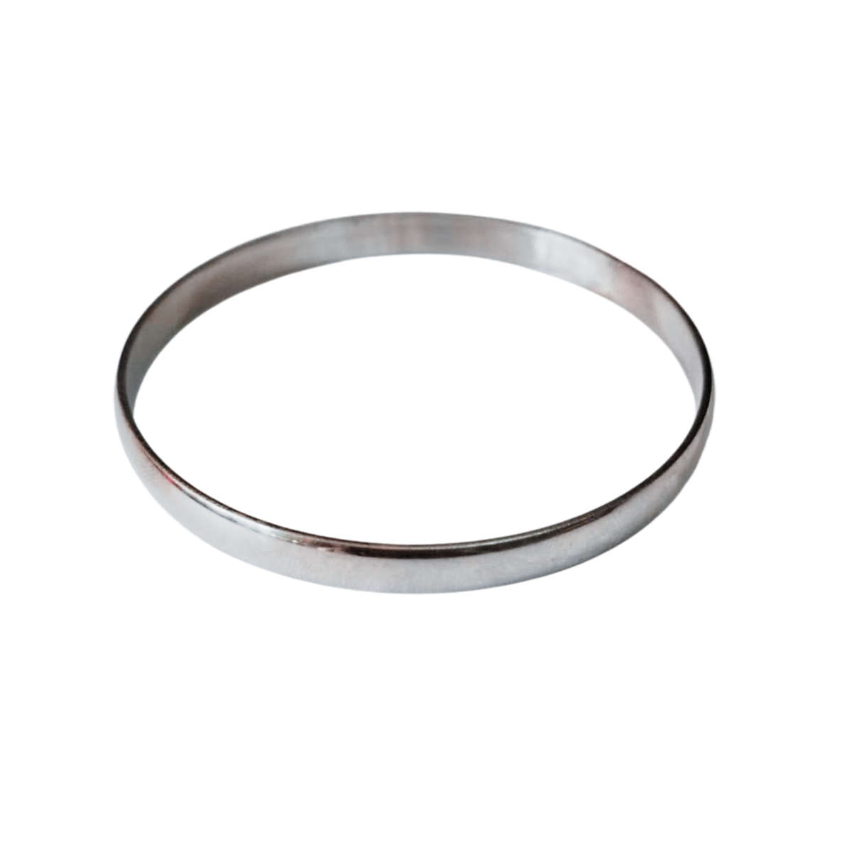 Plain stainless-steel bangle, 68x5mm