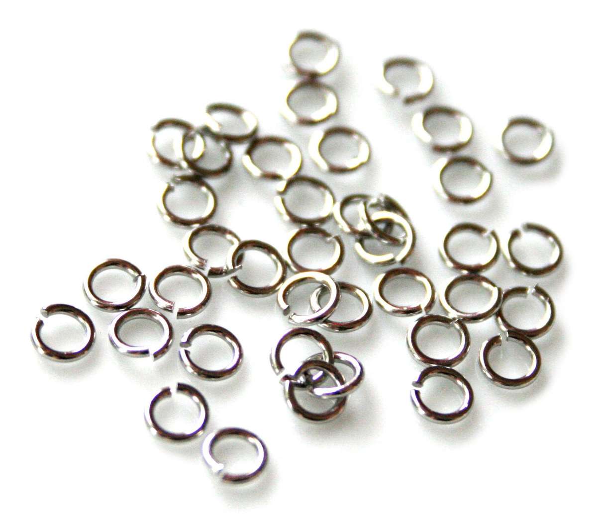4mm x 0.7mm Jumpring in stainless steel, 20 pcs