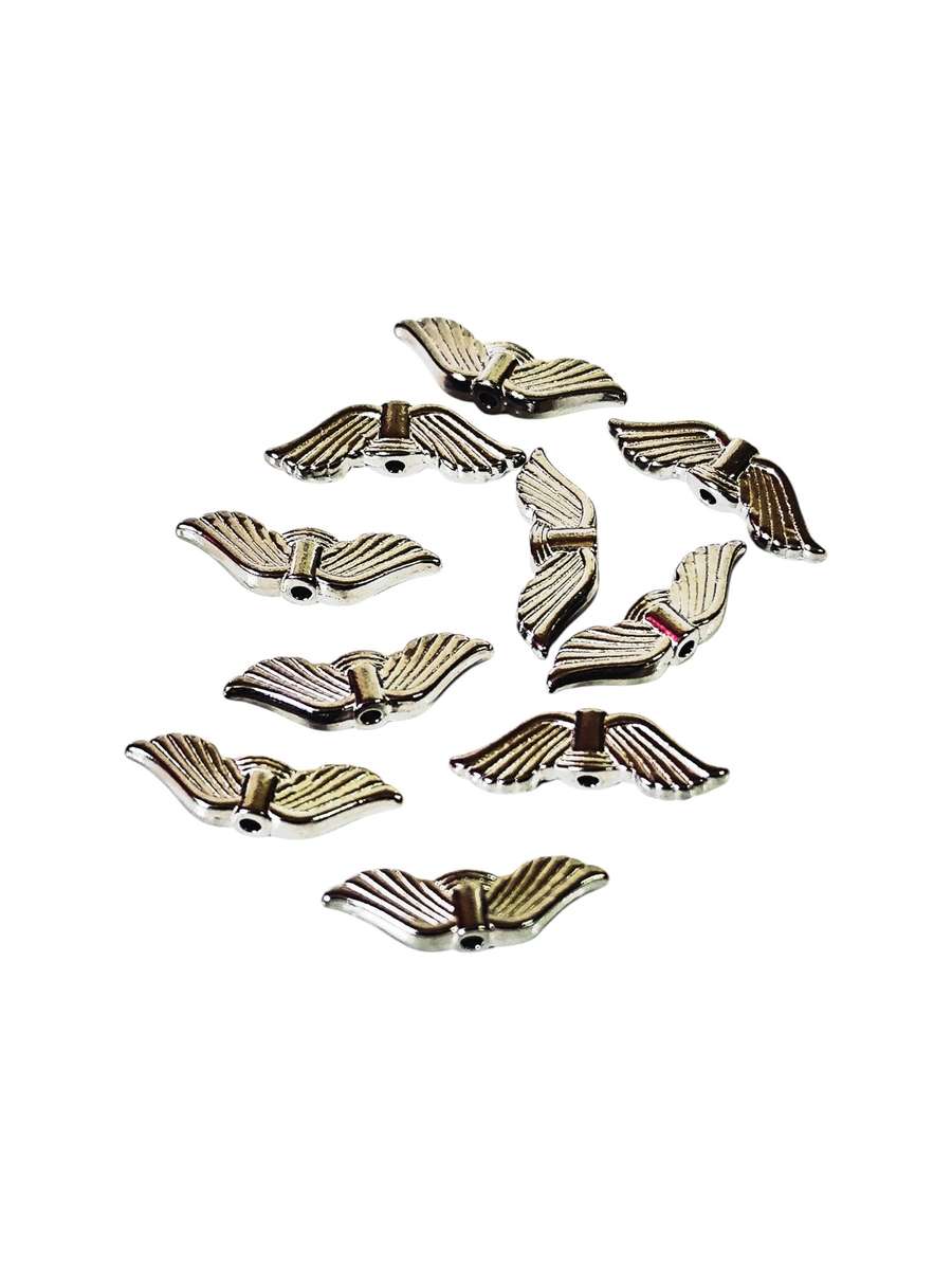 10 pcs Wing Spacer in Stainless Steel, 21mm