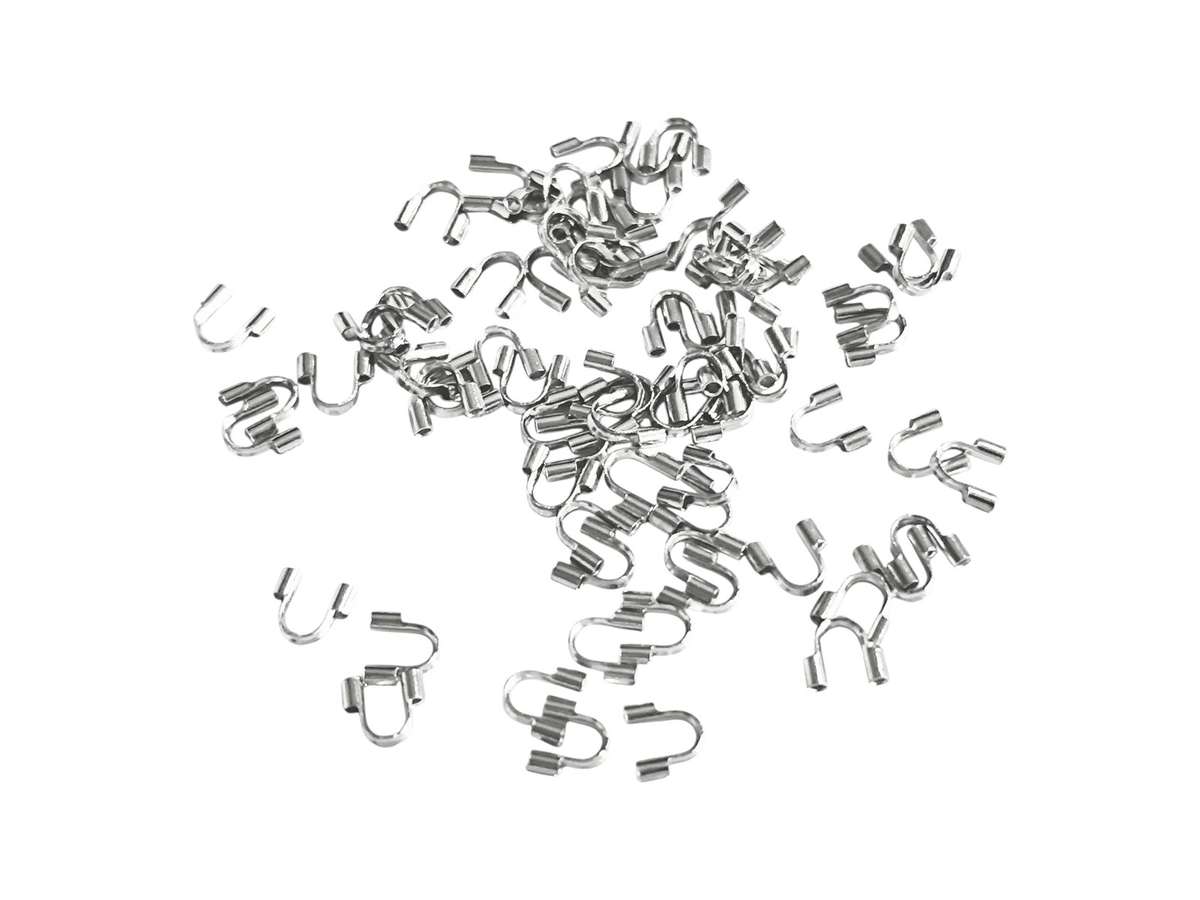 Horse shoe (wire protector) Stainless Steel, 70 Pcs