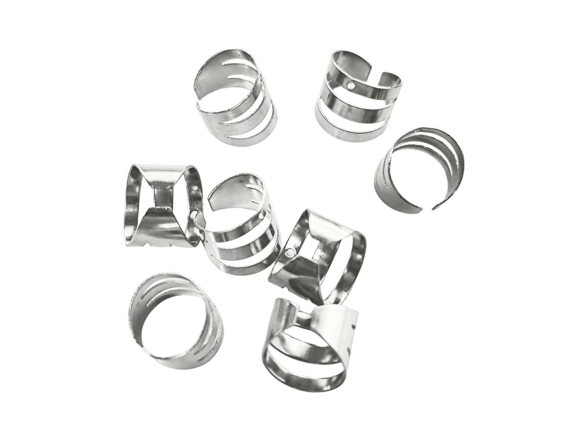 Earring Cuff in Stainless Steel 10mm, 8 pcs