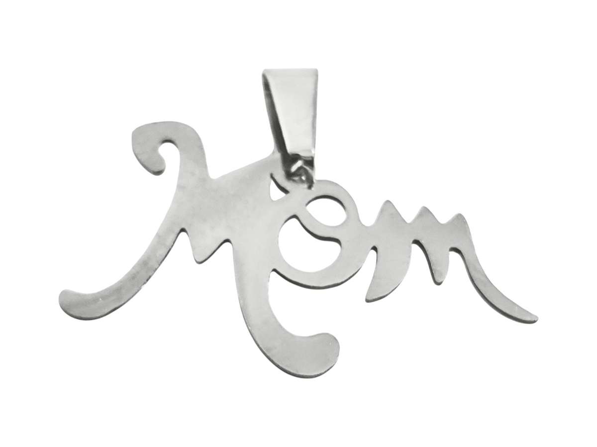 MOM Pendant in Stainless Steel 29mm, excluding Bail