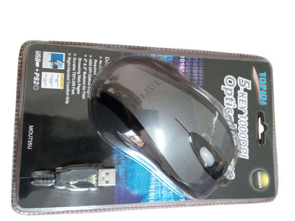 MOUSE USB OPTICAL MOUSE 5 KEY