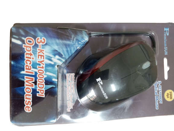 PremiumSun™ Black and Red PS/2 Optical Mouse