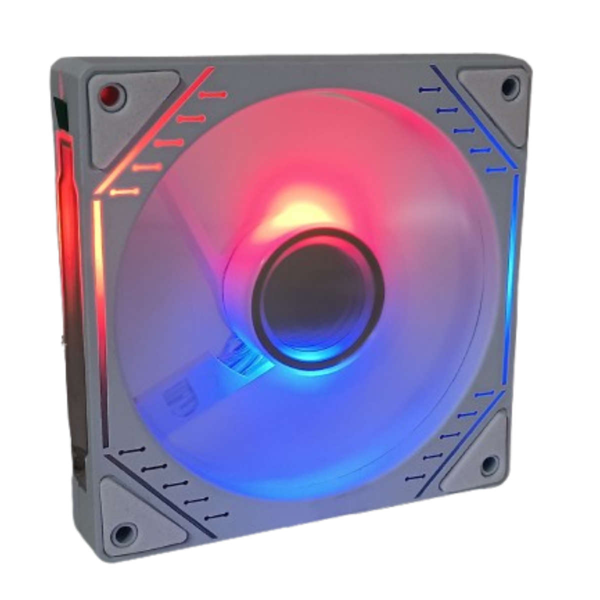 PremiumSun 120mm ARGB Reverse Blade Slave White Fan | Master & Slave Daisy Chain | 5V 3-Pin | Hyd...