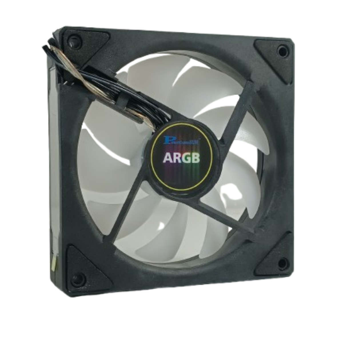 PremiumSun 120mm ARGB Reverse Blade Slave Black Fan | Master & Slave Daisy Chain | 5V 3-Pin | Hyd...
